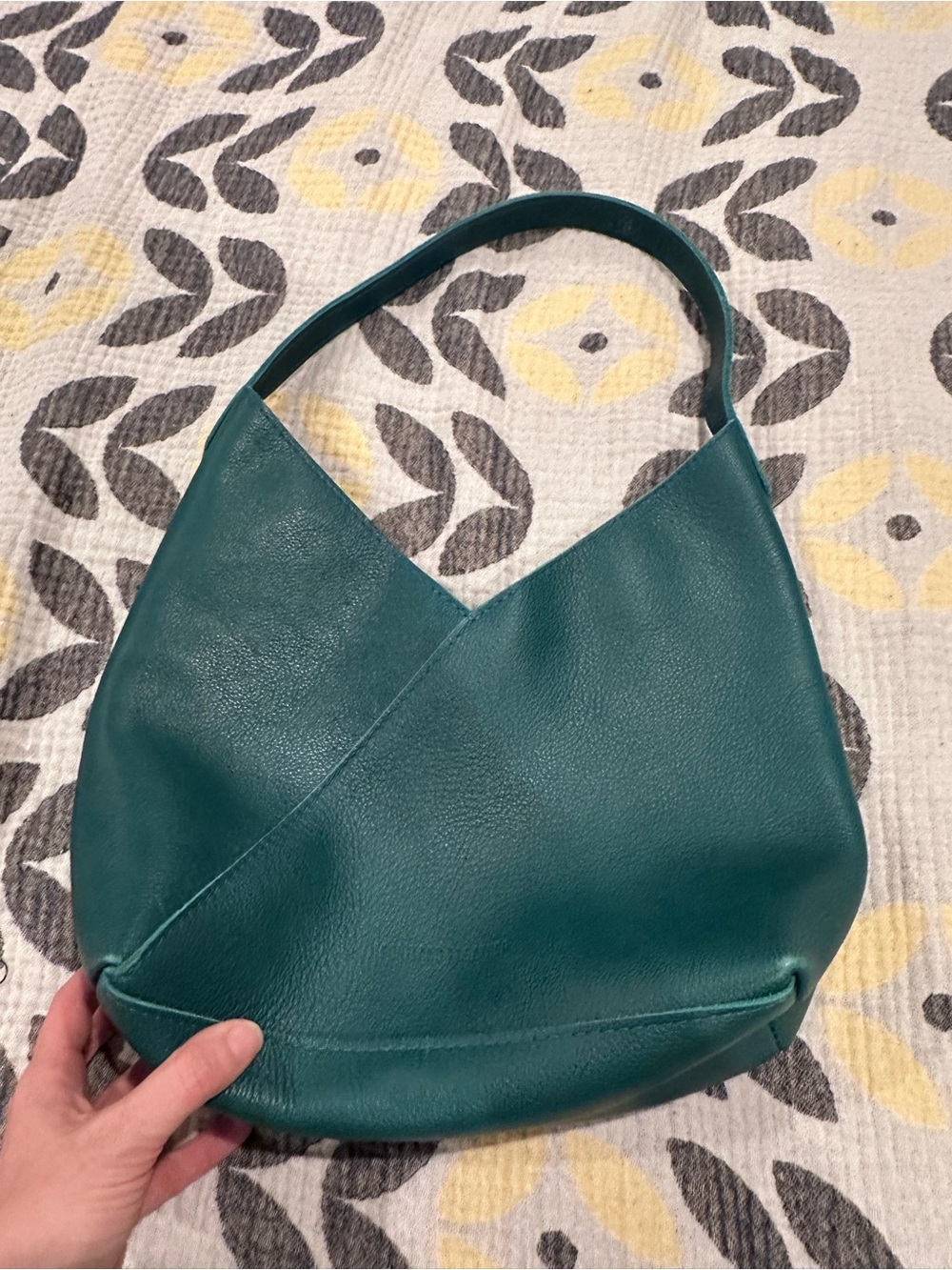 Portland Leather Goods Seaglass Large Naomi Teal Hobo Shoulder Bag Boho Capsule
